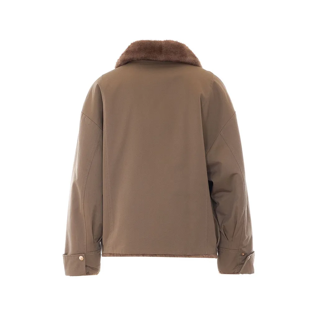 Bully Reversible Faux Fur Collar Coat