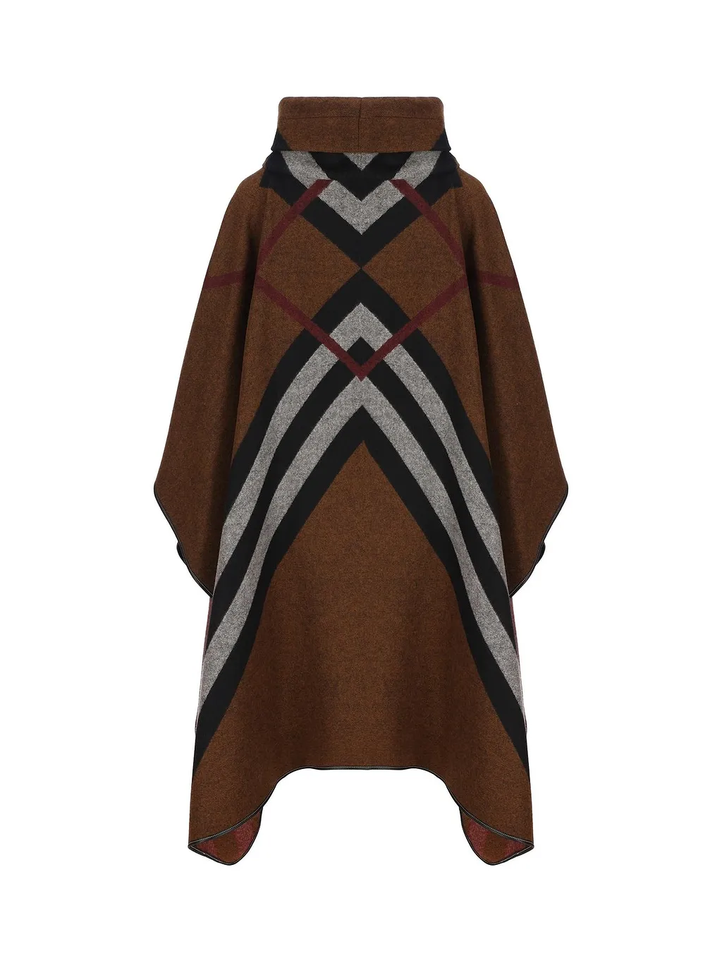 Burberry Chevron Check Jacquard Poncho