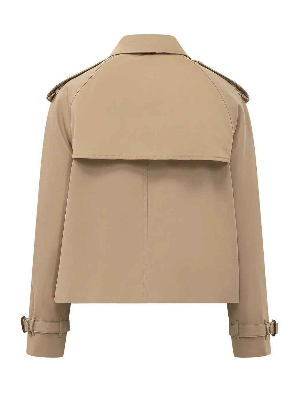 Burberry Double-Breasted Cropped Trench Jacket