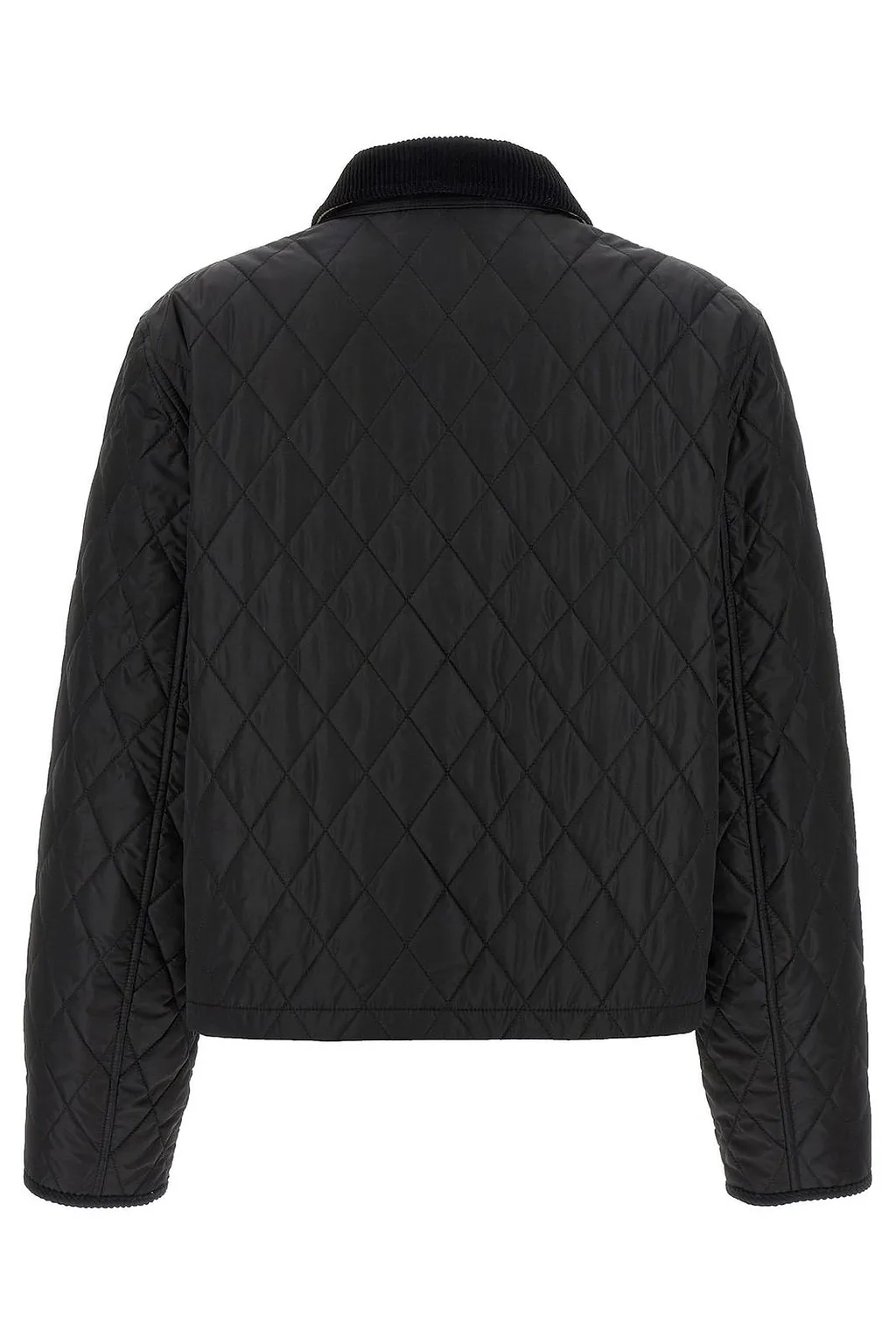 Burberry Collared Quilted Cropped Jacket