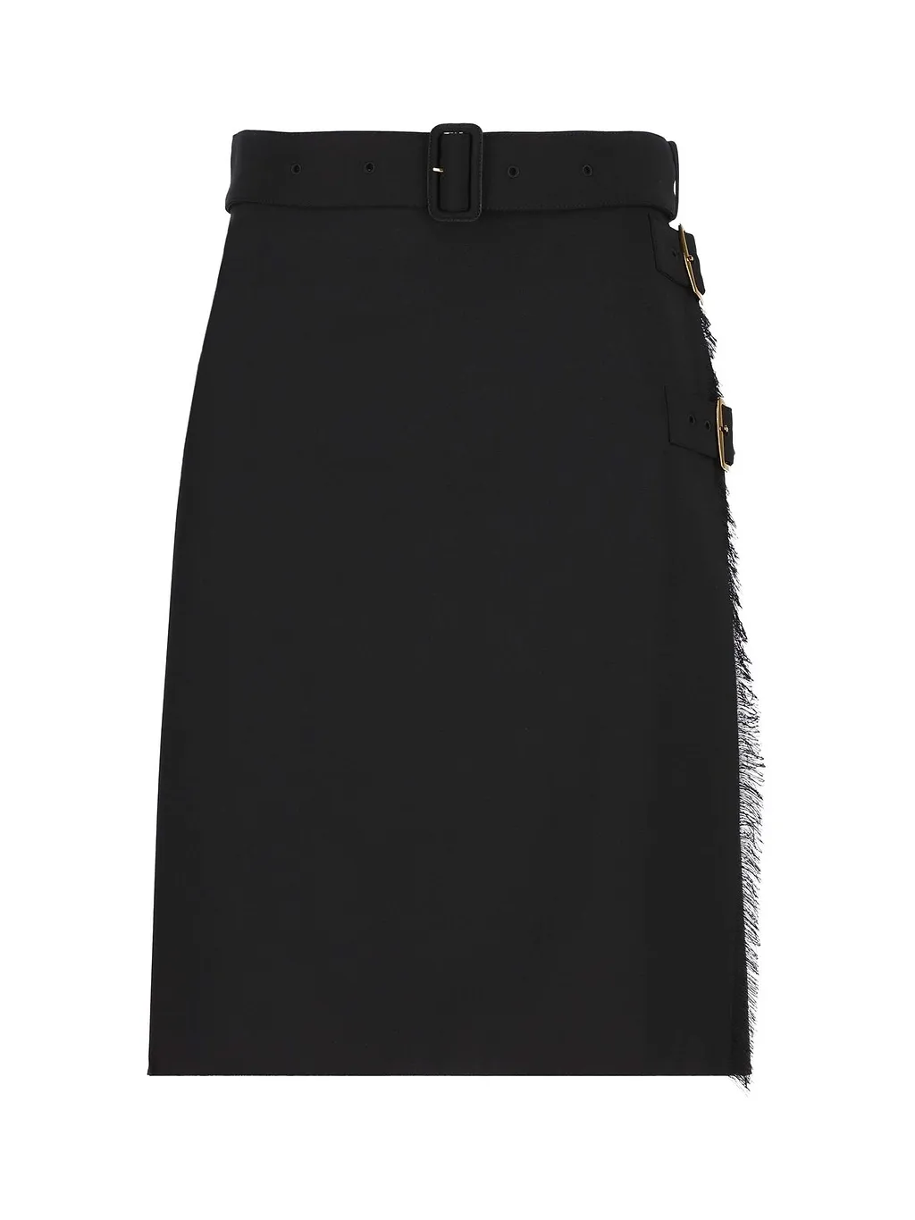 Burberry Belted-Waist Midi Skirt