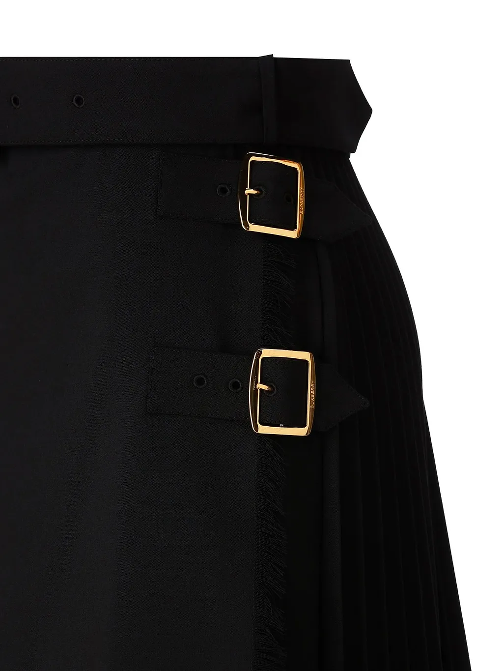 Burberry Belted-Waist Midi Skirt