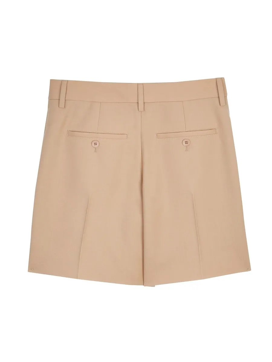 Burberry Logo Detailed Pleated Shorts