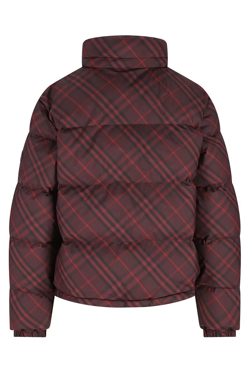 Burberry Checked Zip-Up Puffer Jacket