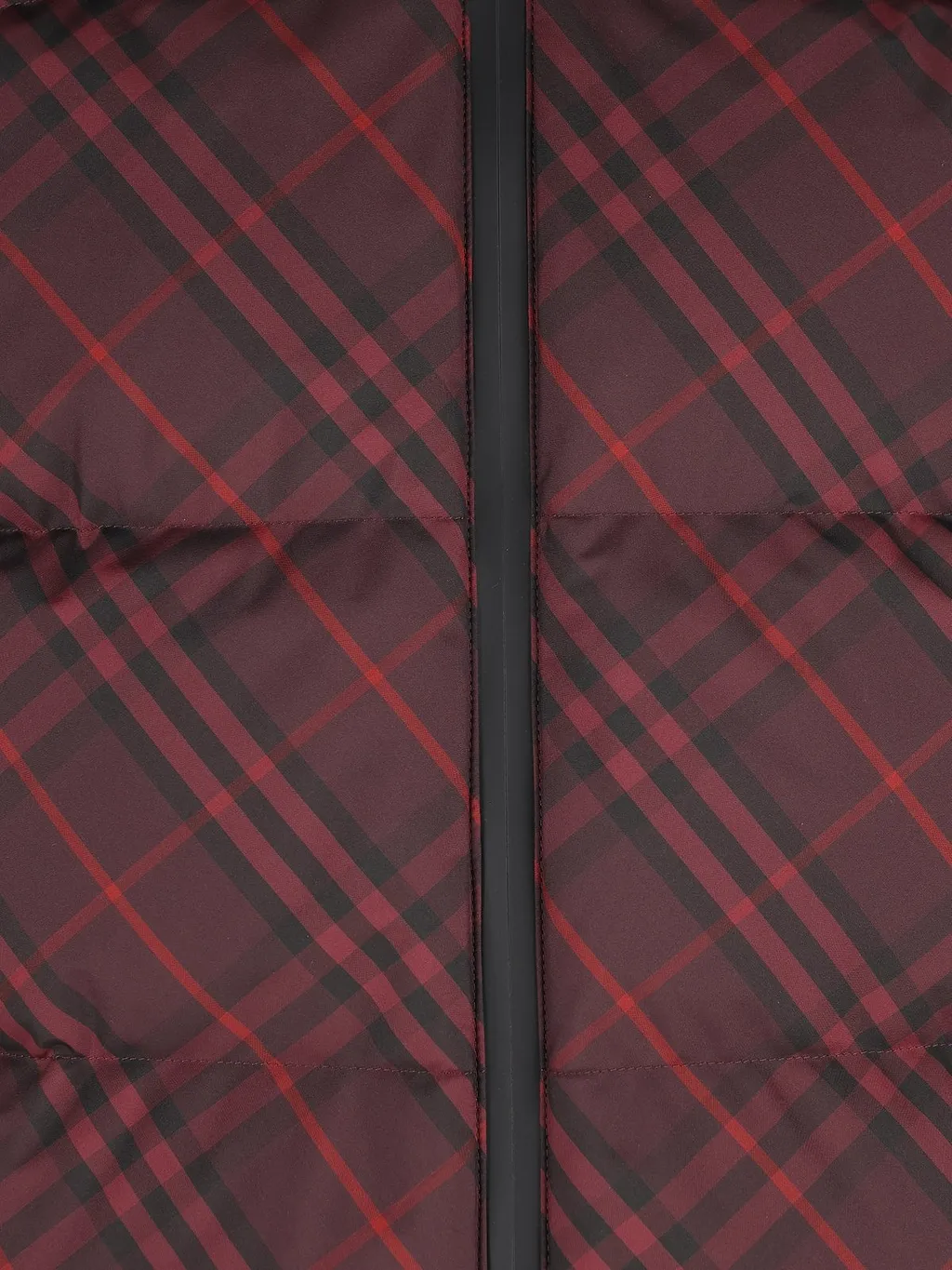 Burberry Checked Zip-Up Puffer Jacket