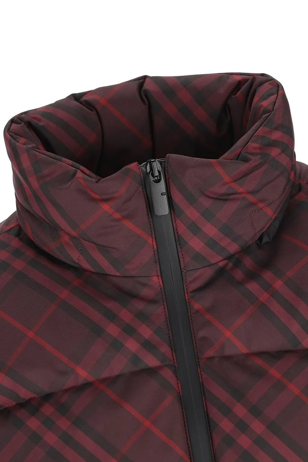Burberry Checked Zip-Up Puffer Jacket