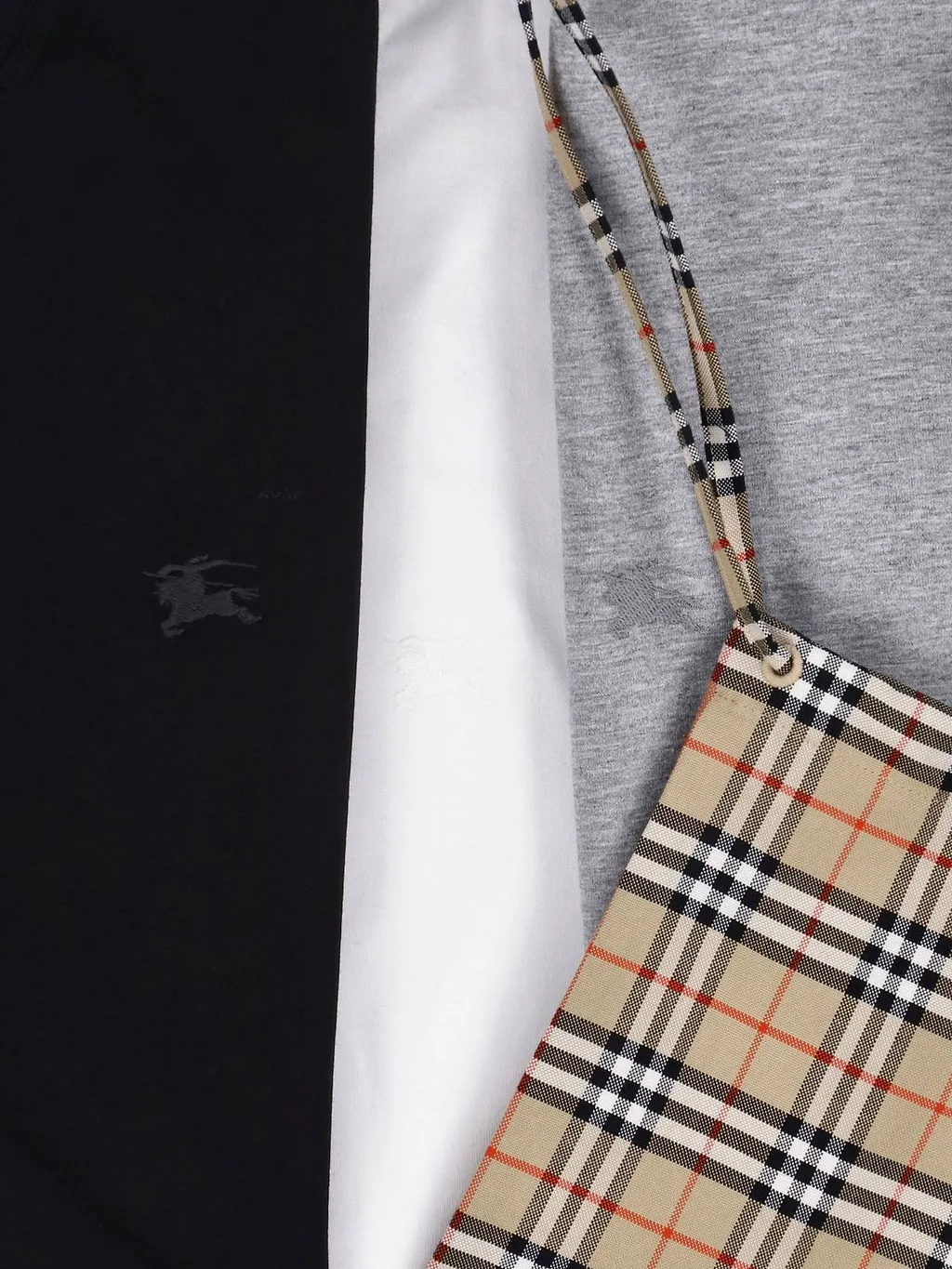 Burberry Logo Embroidered Three-Pack T-Shirt