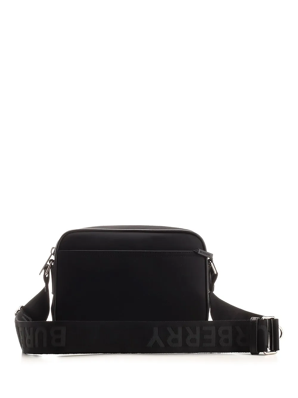 Burberry Logo Printed Zip-Up Crossbody Bag