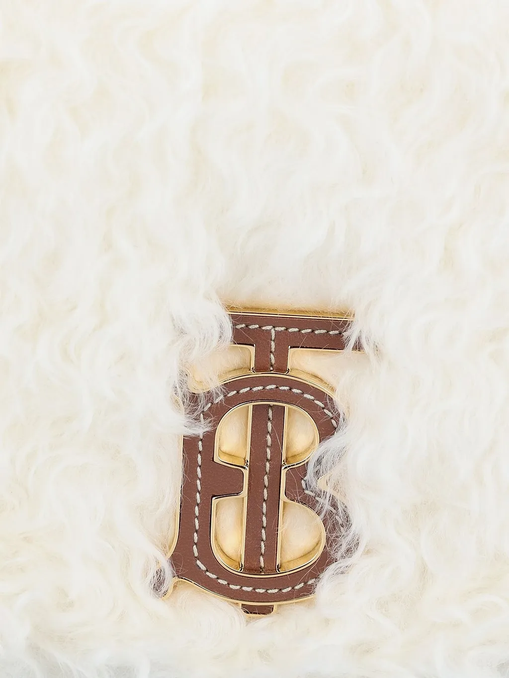 Burberry Logo Plaque Zipped Shoulder Bag