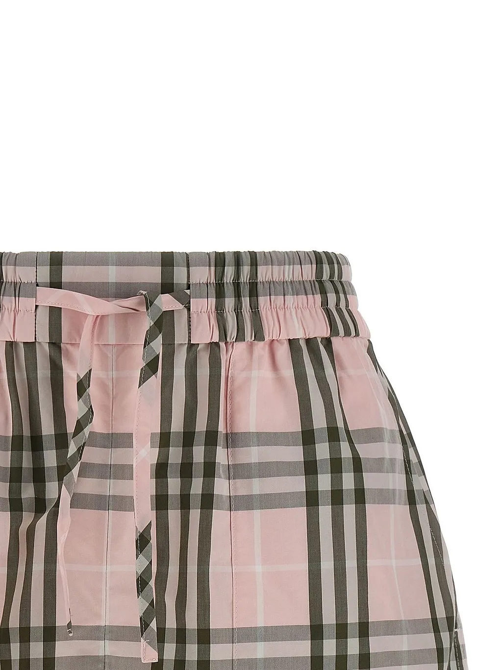 Burberry Checked Drawstring Shorts