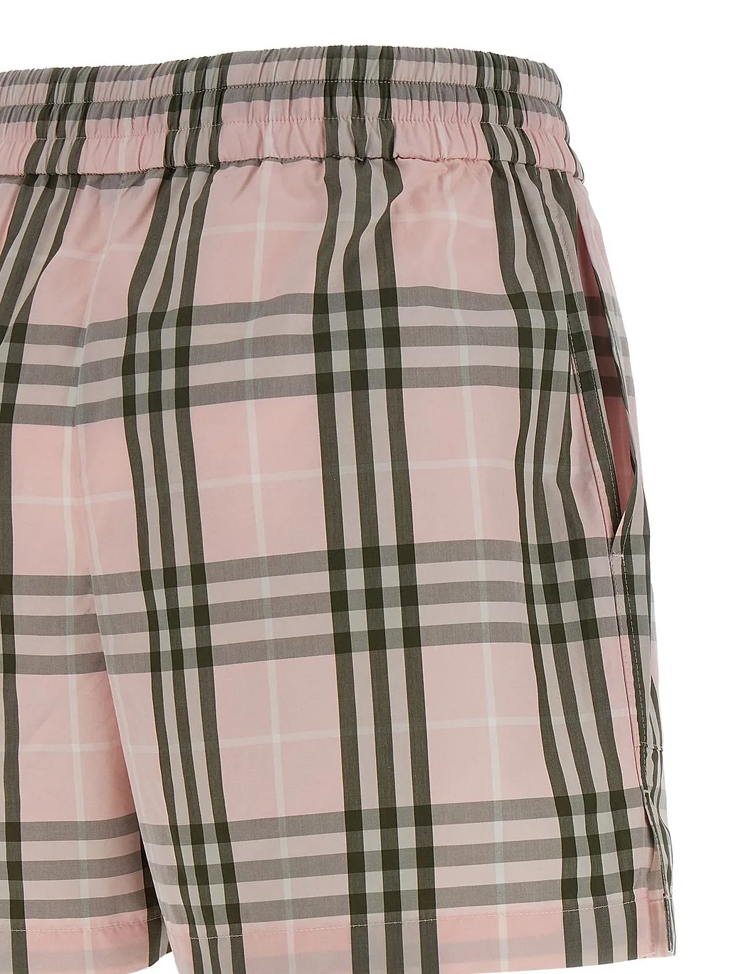 Burberry Checked Drawstring Shorts