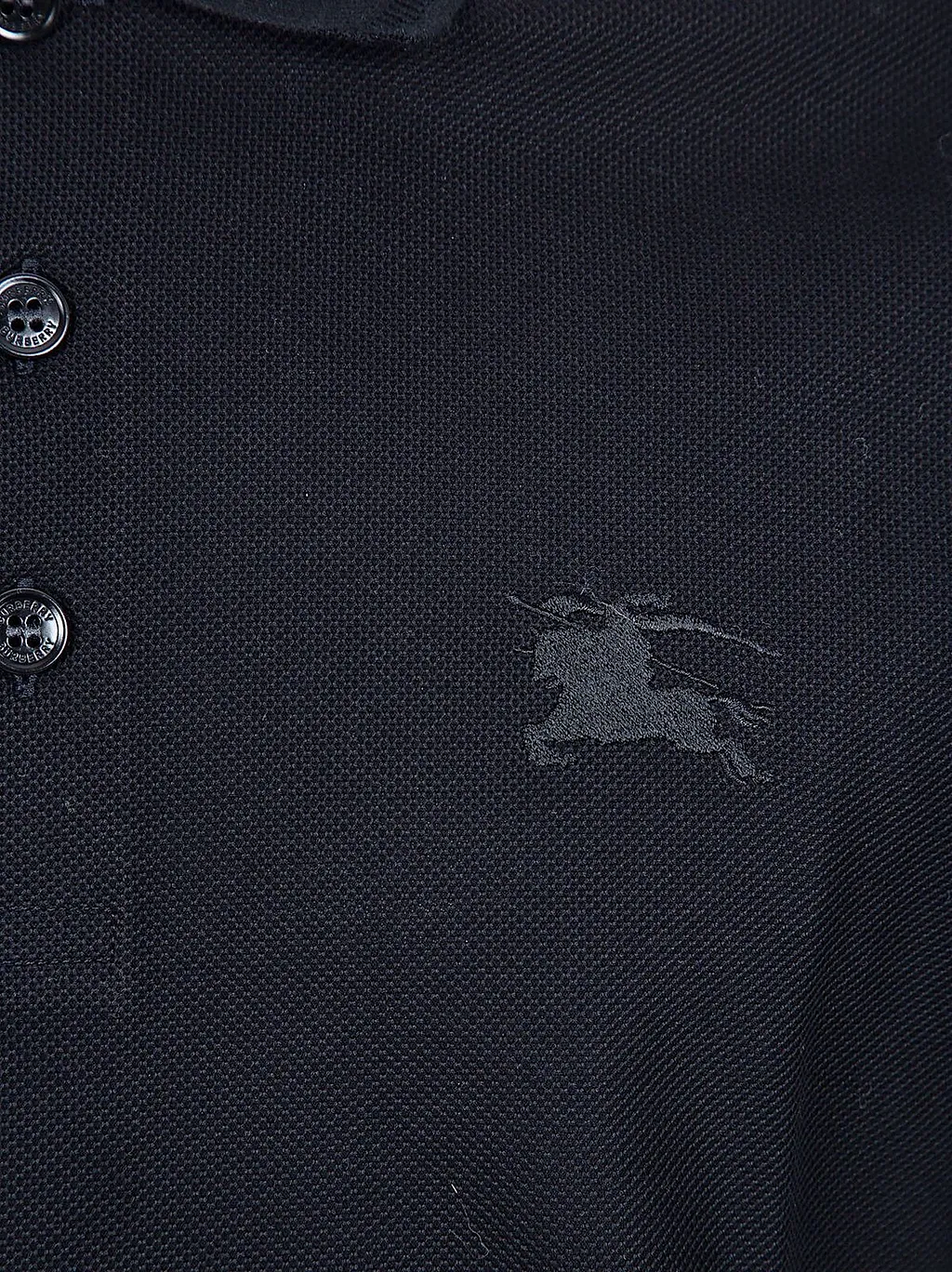 Burberry Ekd Embroidered Short Sleeved Polo Shirt