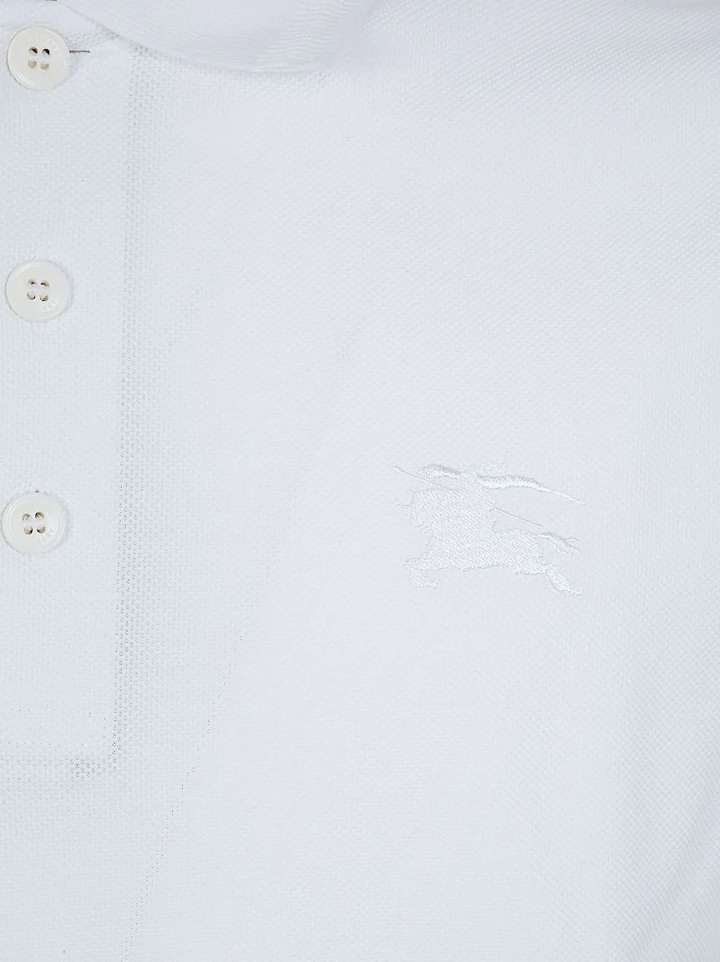 Burberry Ekd Embroidered Short Sleeved Polo Shirt