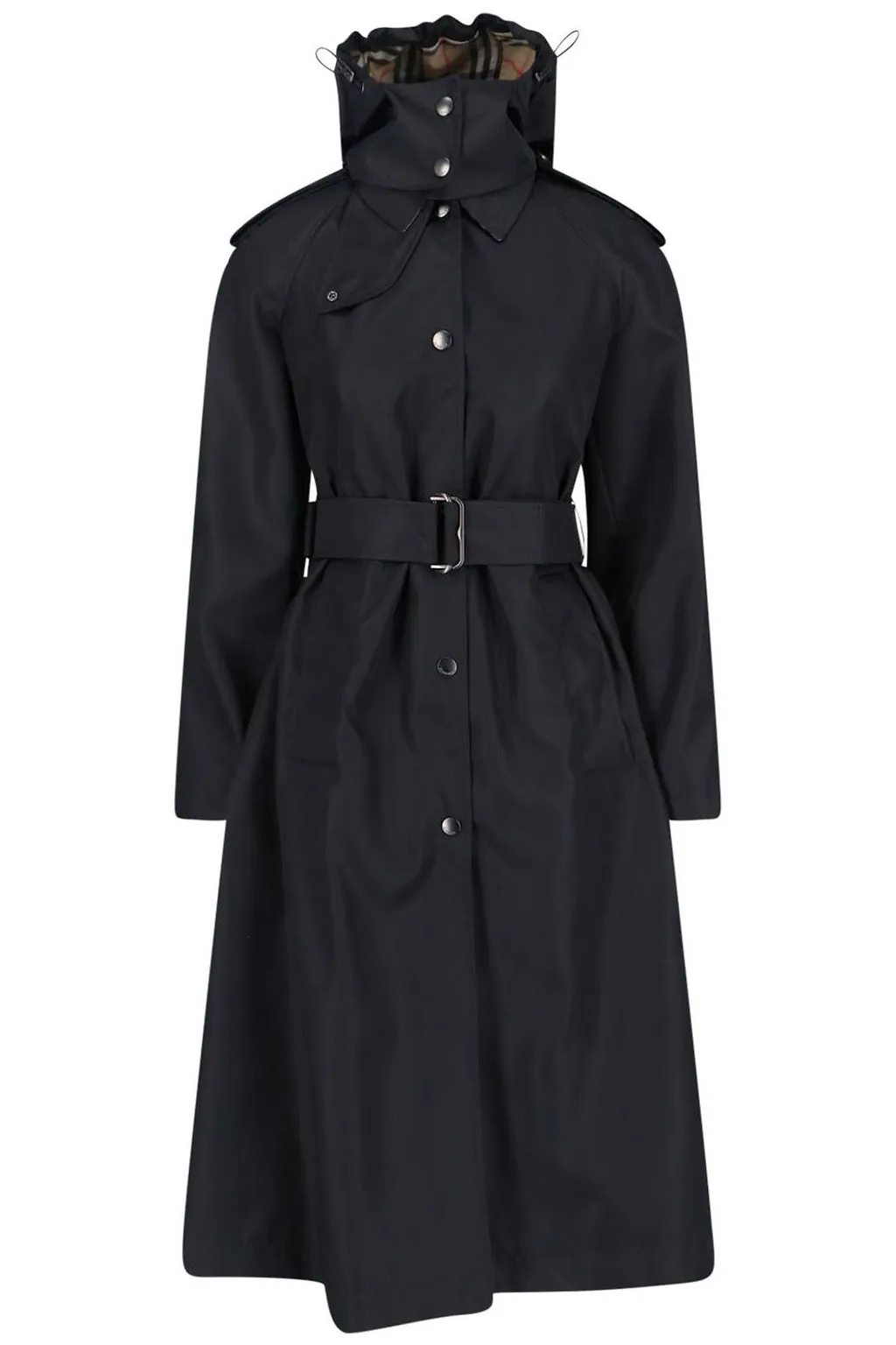 Burberry Long Hooded Car Coat