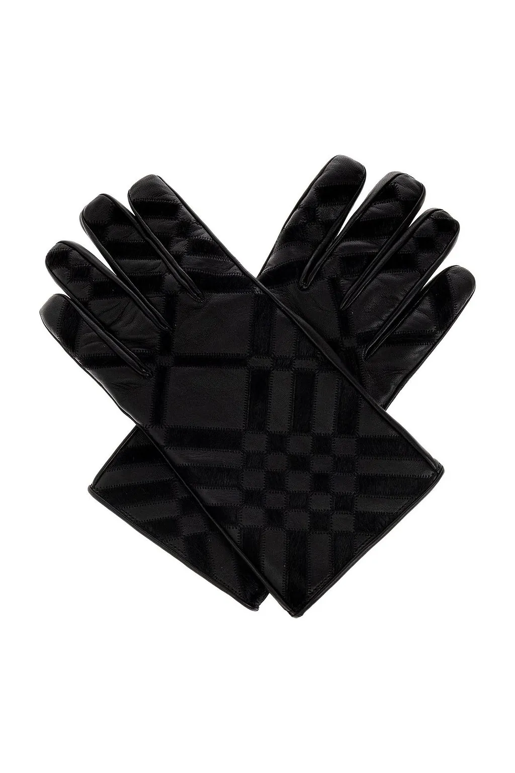 Burberry Check-Panel Gloves