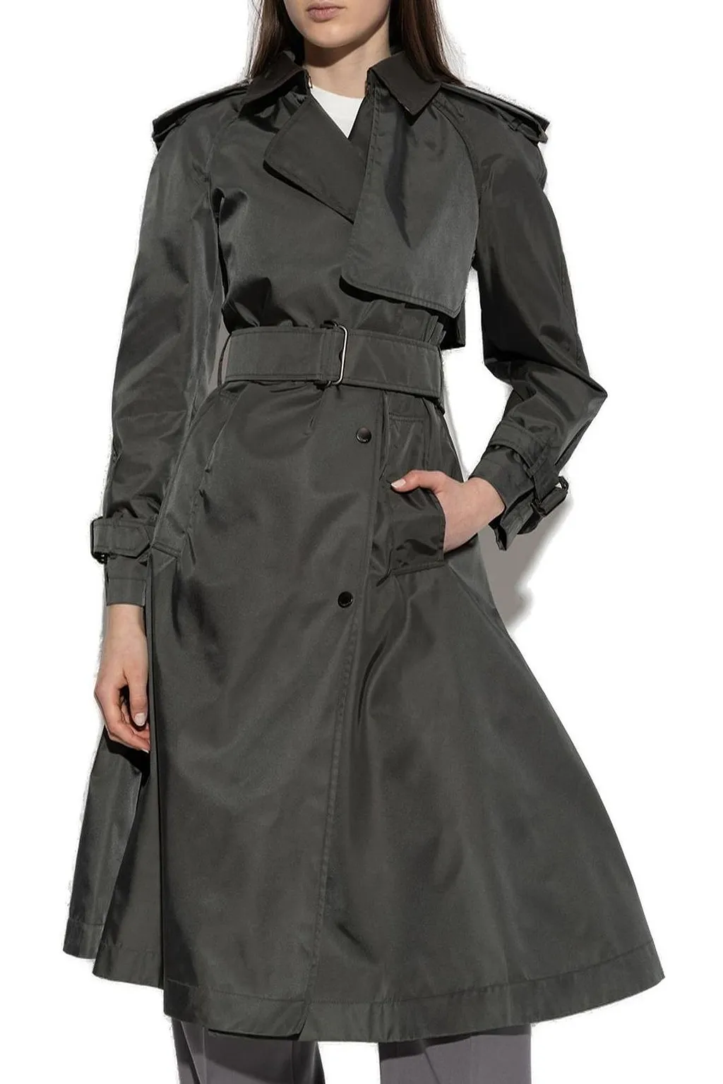 Burberry Long Hooded Trench Coat