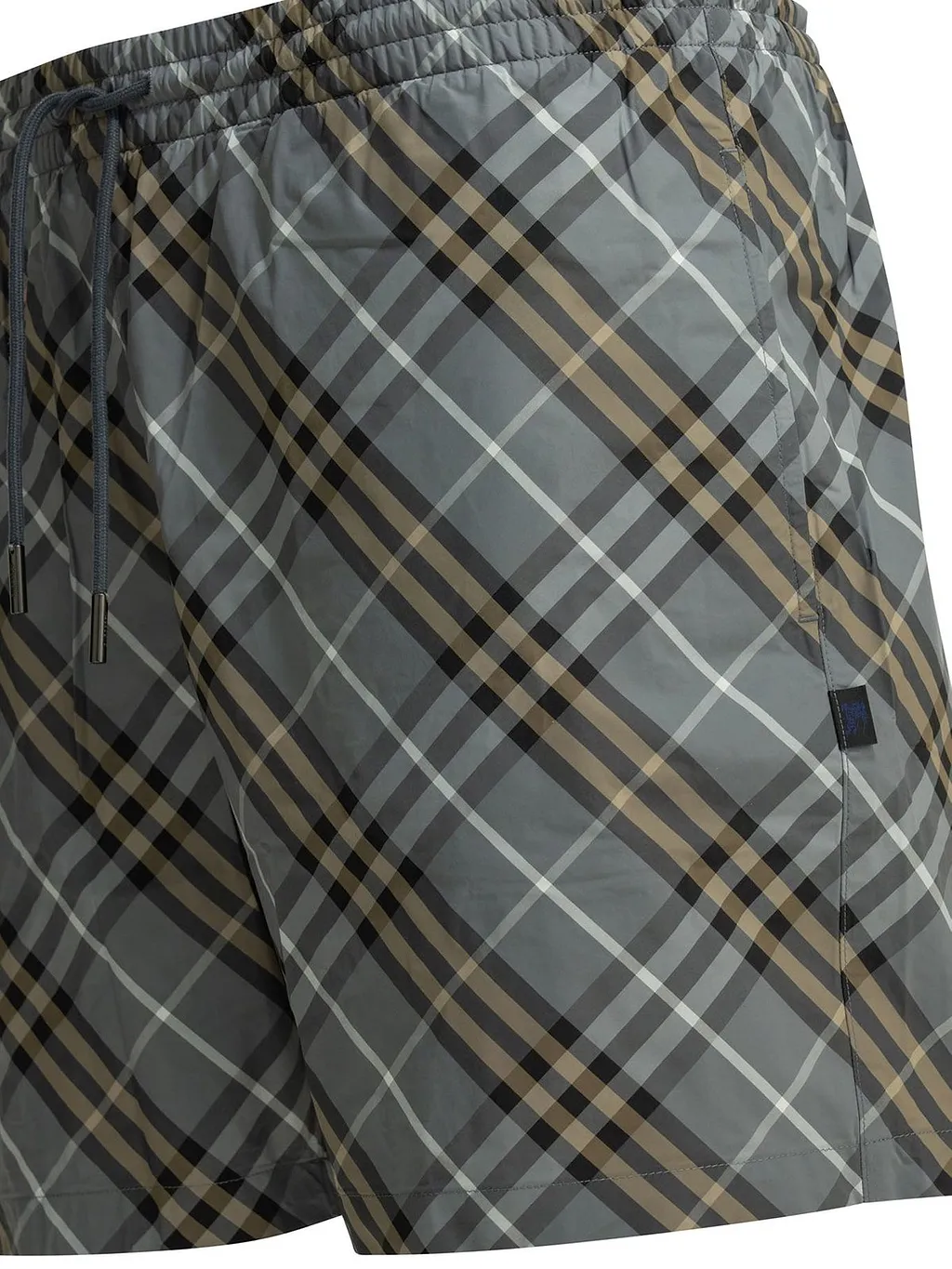 Burberry Checked Drawstring Swim Shorts