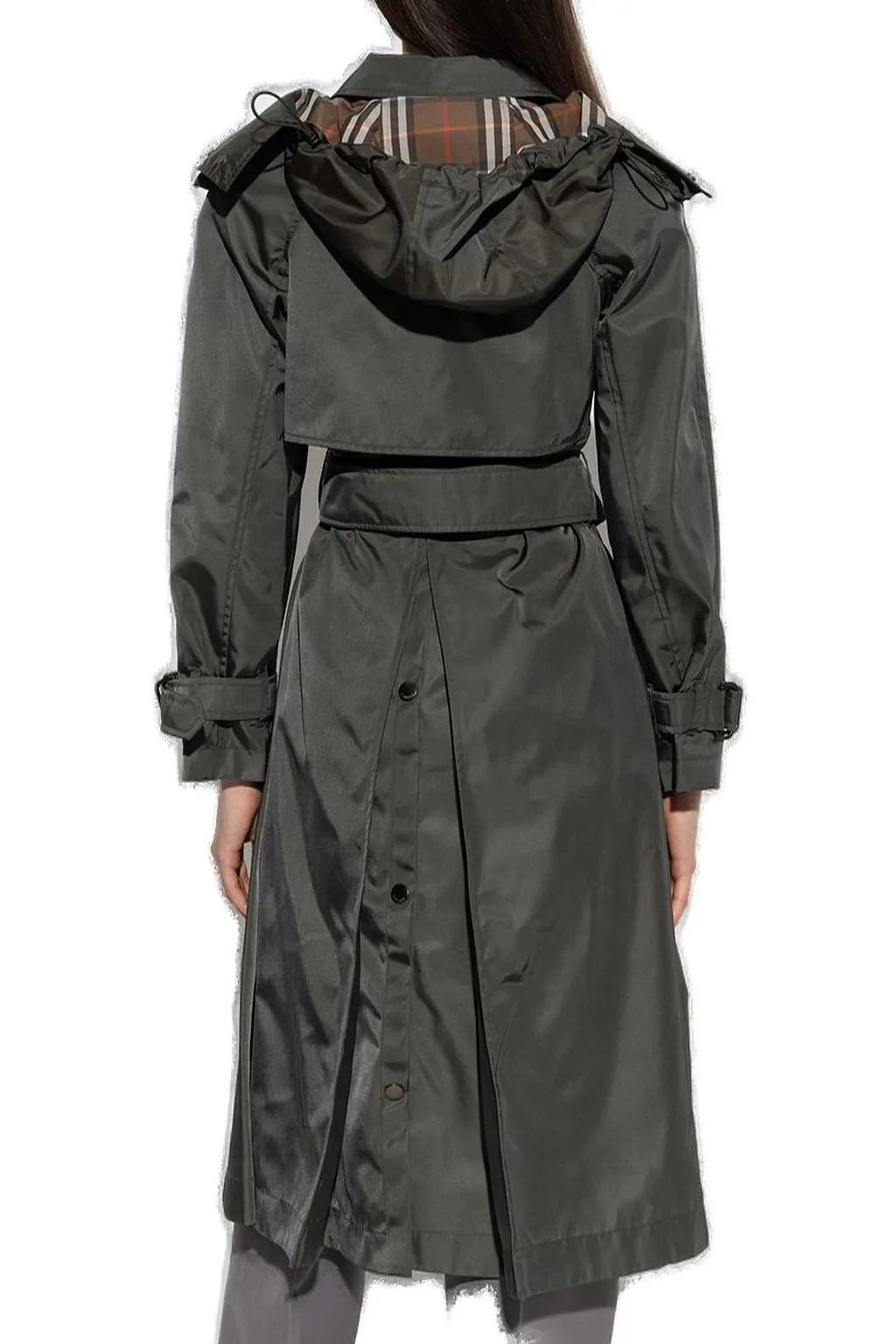 Burberry Long Hooded Trench Coat