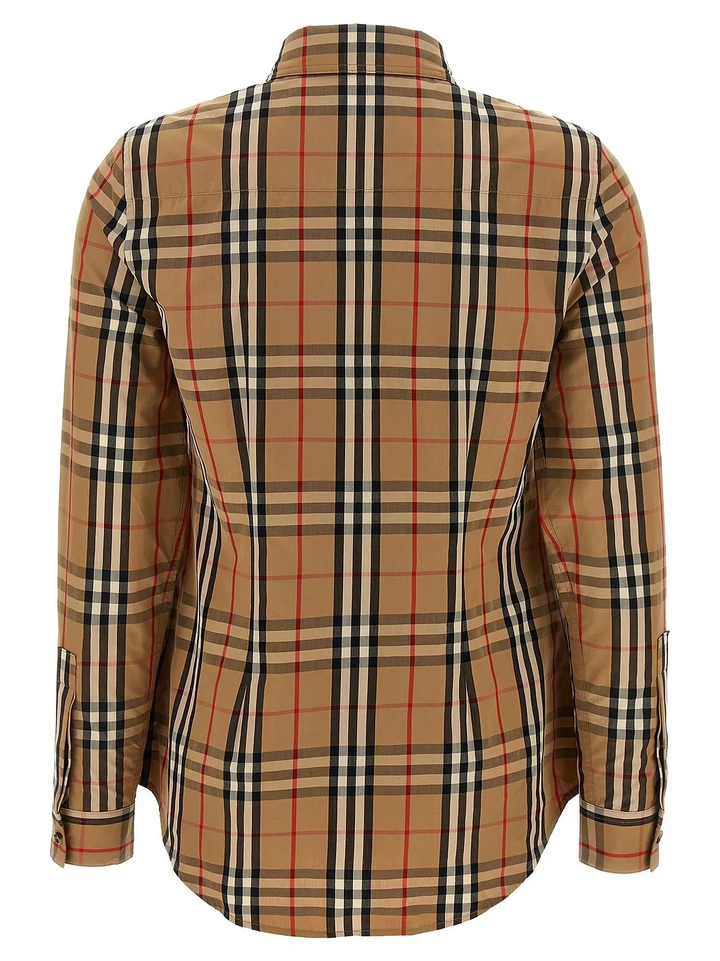 Burberry Checked Collared Long-Sleeved Shirt