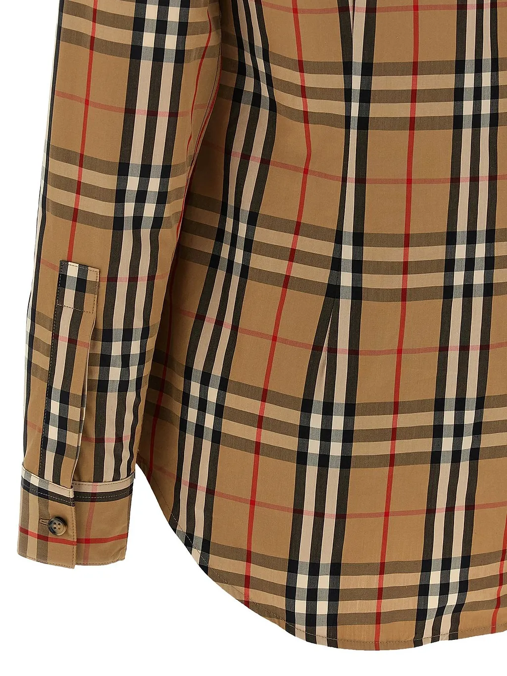 Burberry Checked Collared Long-Sleeved Shirt