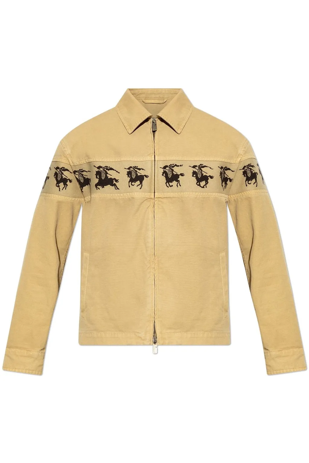 Burberry Ekd Motif Zipped Tanners Jacket