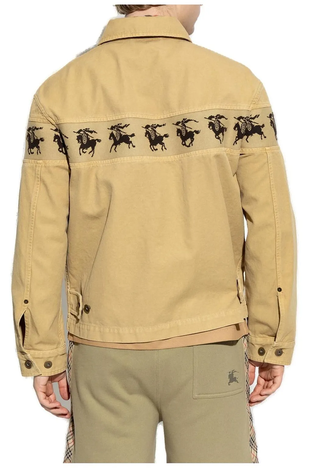 Burberry Ekd Motif Zipped Tanners Jacket
