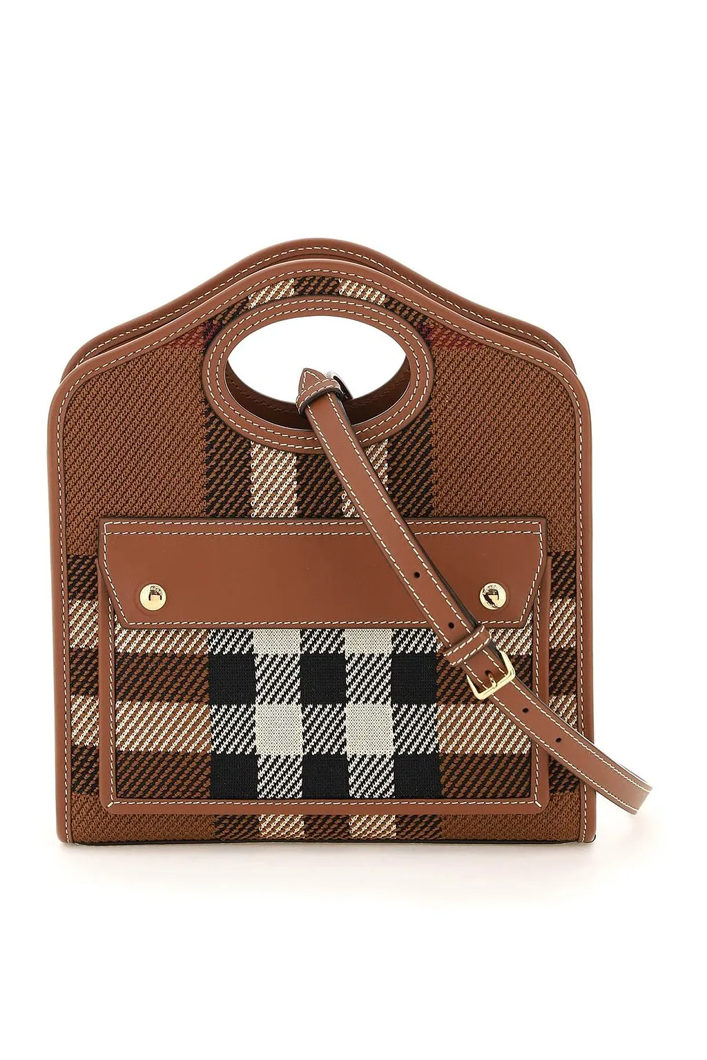 Burberry Check Patterned Shoulder Bag