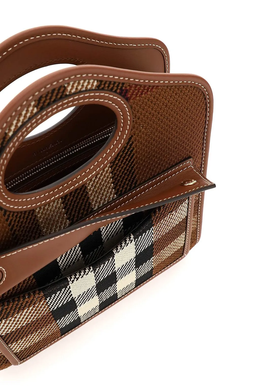 Burberry Check Patterned Shoulder Bag