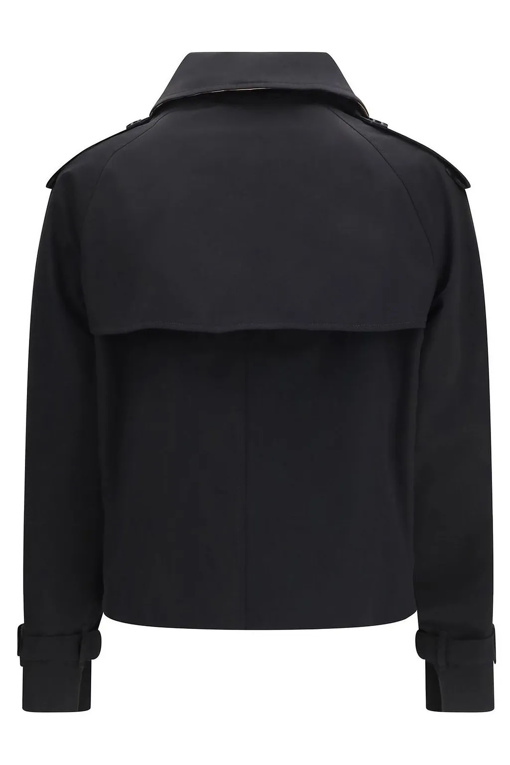 Burberry Cropped Gabardine Mayfair Trench Jacket