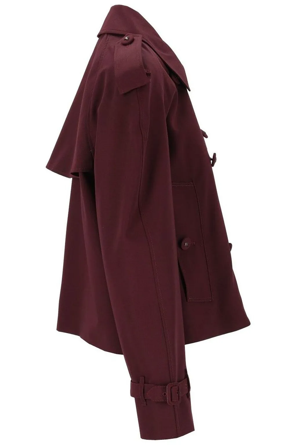 Burberry Double-Breasted Cropped Trench Jacket