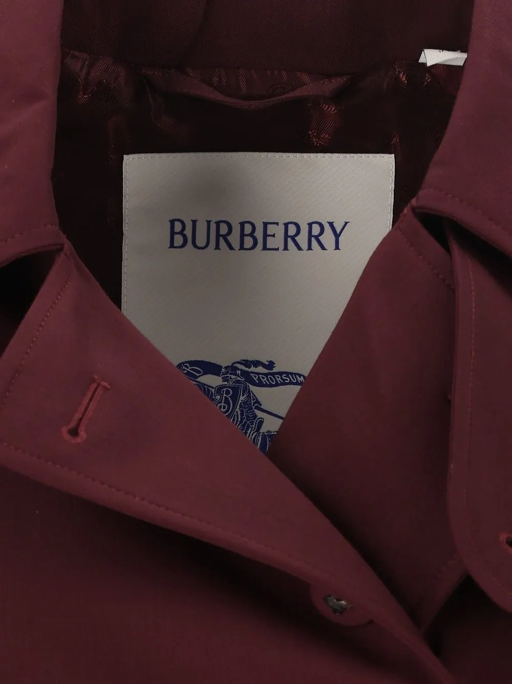Burberry Double-Breasted Cropped Trench Jacket