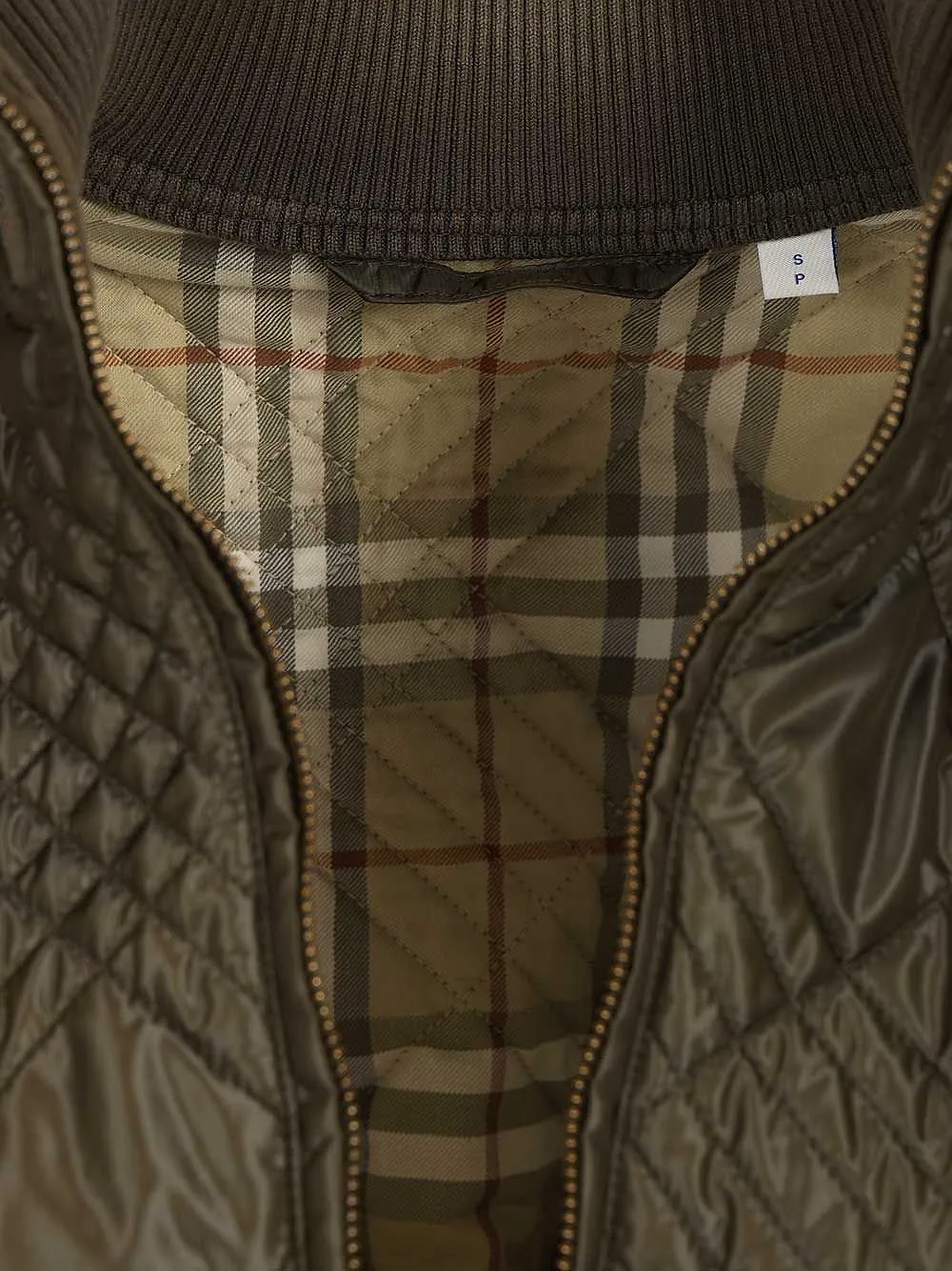Burberry Micro Check-Stitch Wakerley Jacket