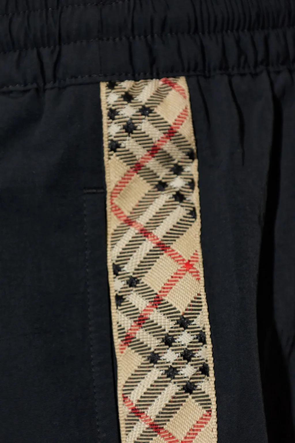 Burberry Check-Trim Elasticated Waist Shorts