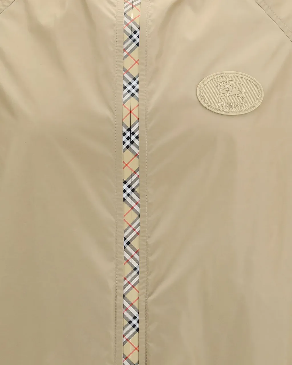 Burberry Check Trim Hooded Jacket