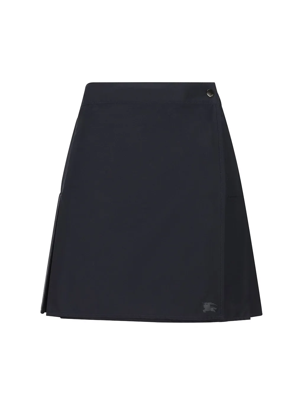 Pleated Stretch Mini Skirt