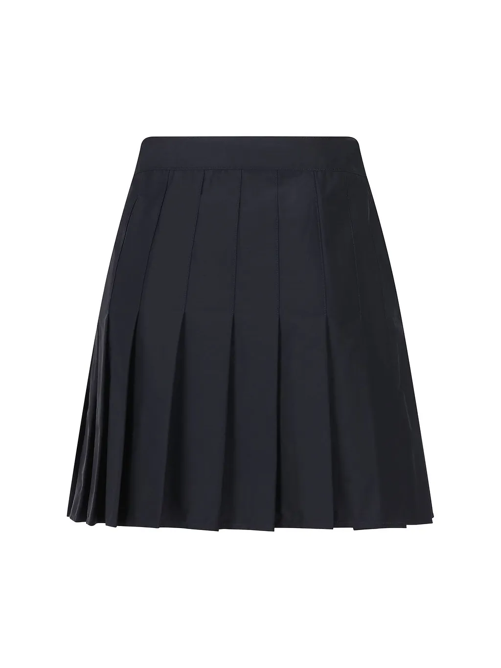 Pleated Stretch Mini Skirt