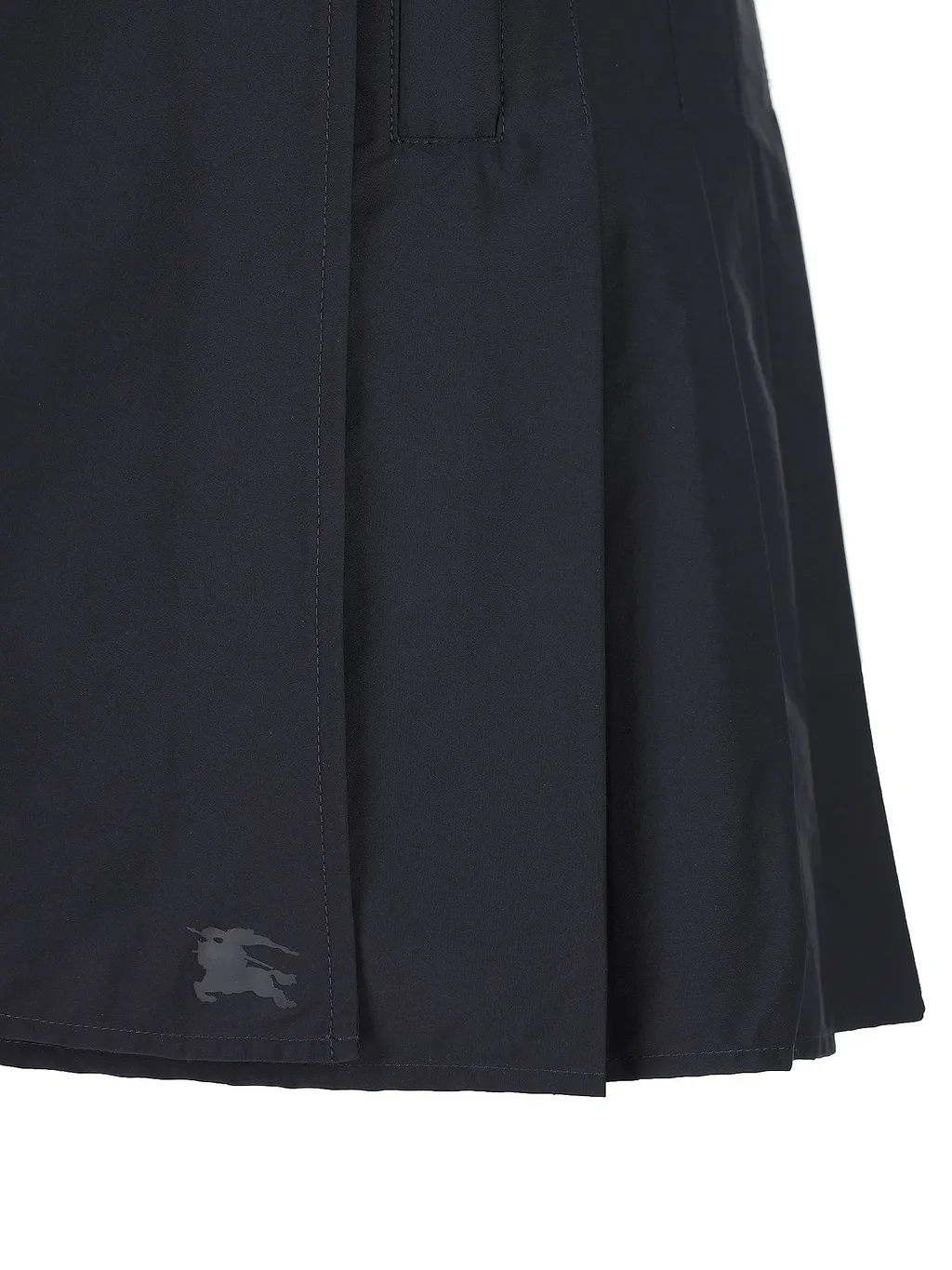 Pleated Stretch Mini Skirt