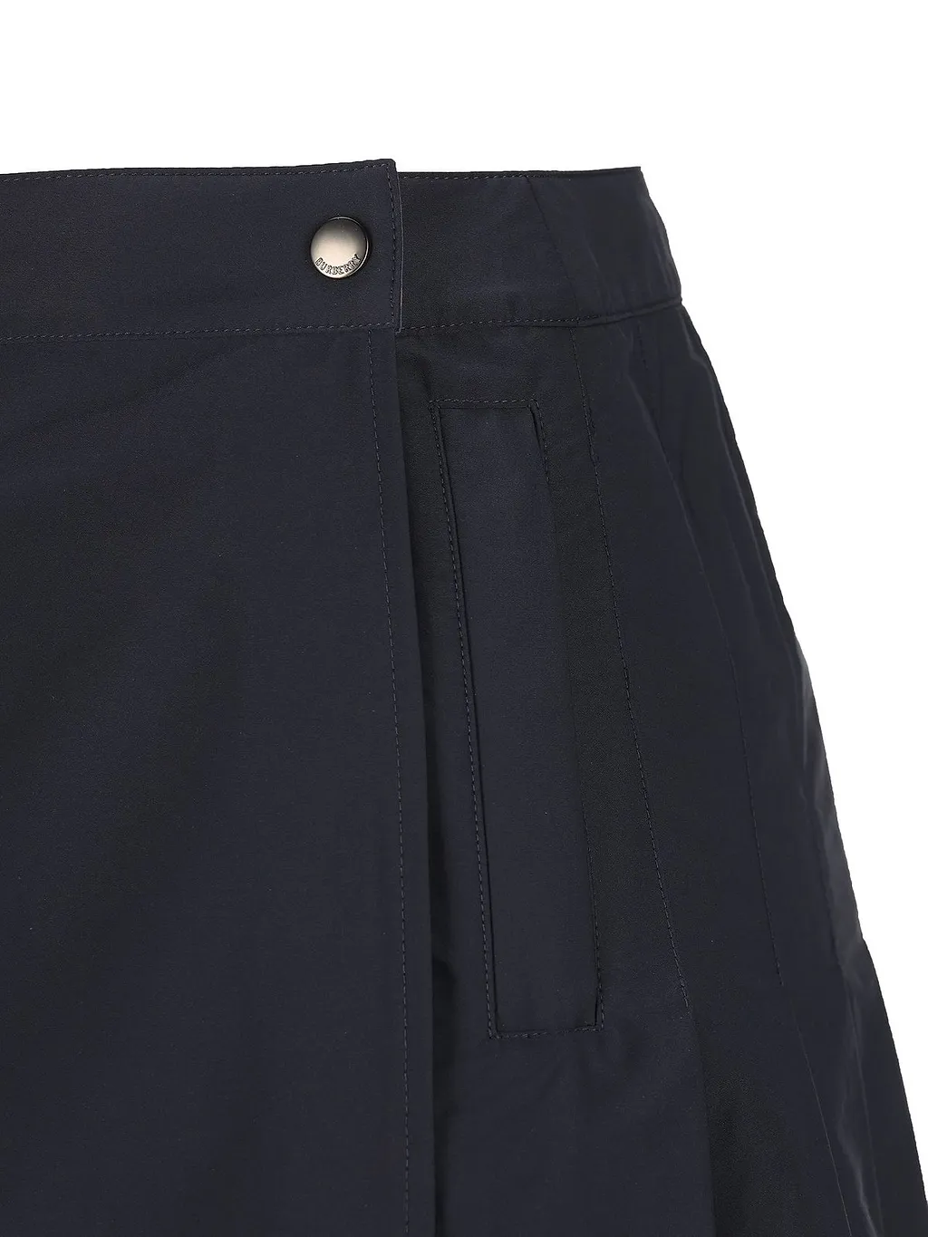 Pleated Stretch Mini Skirt