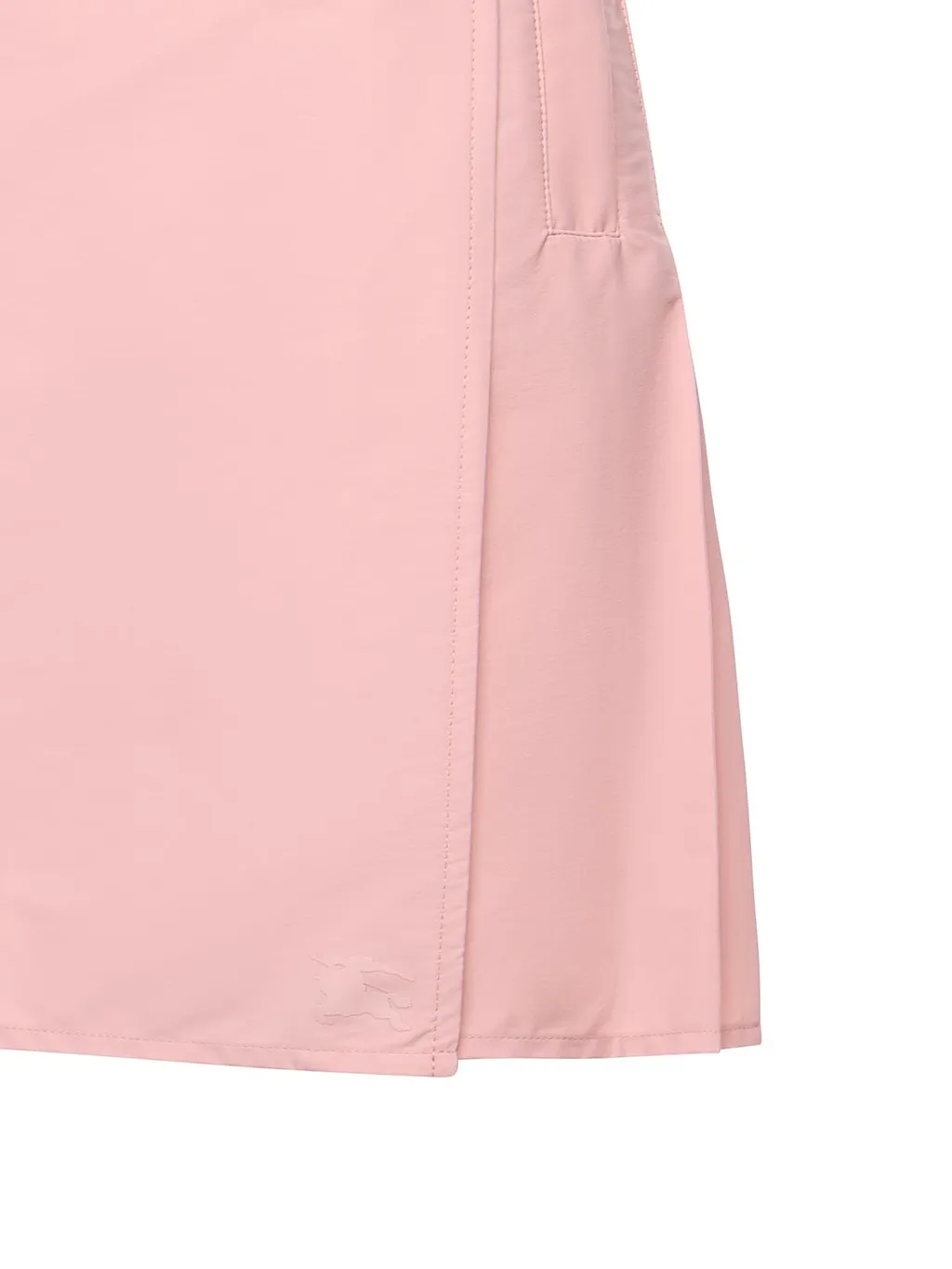 Pleated Stretch Mini Skirt