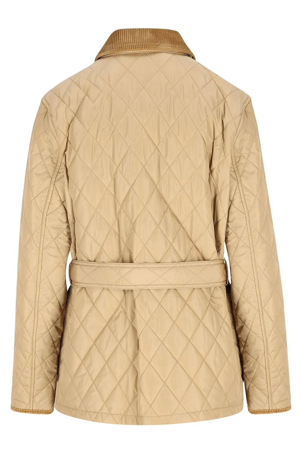 Burberry Quilted Belted Waist Jacket