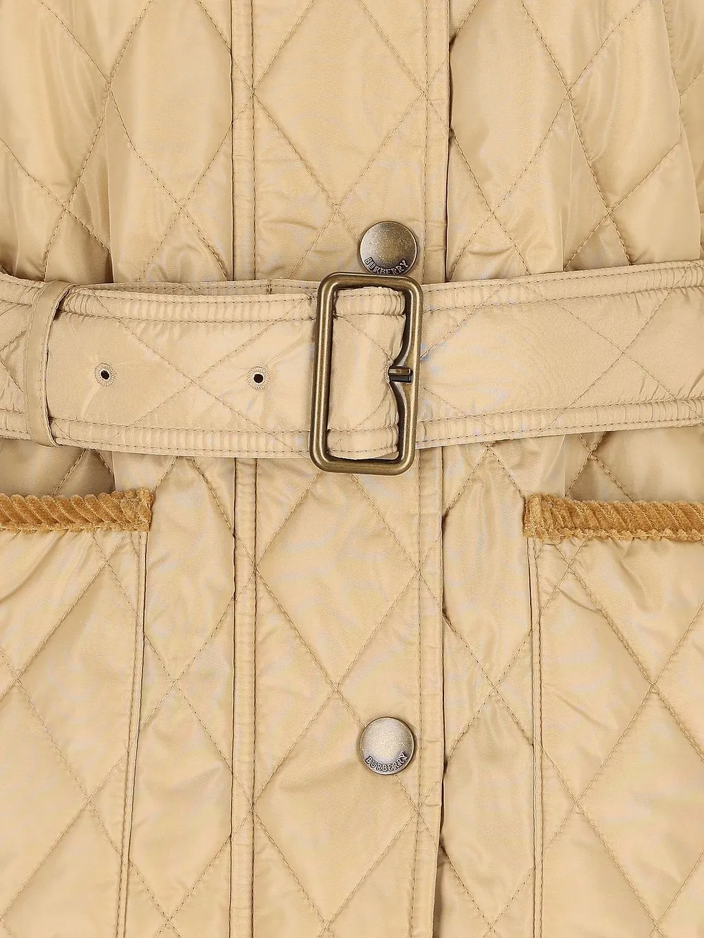 Burberry Quilted Belted Waist Jacket