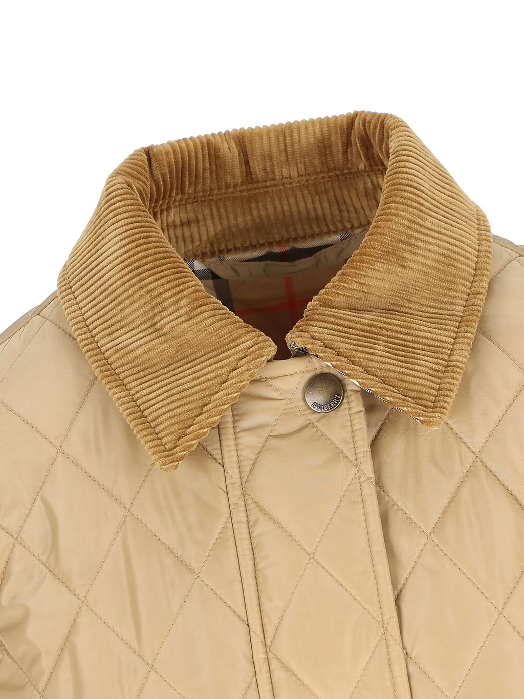 Burberry Quilted Belted Waist Jacket
