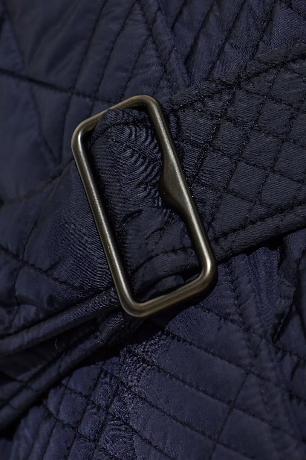 Burberry Quilted Belted Long Coat