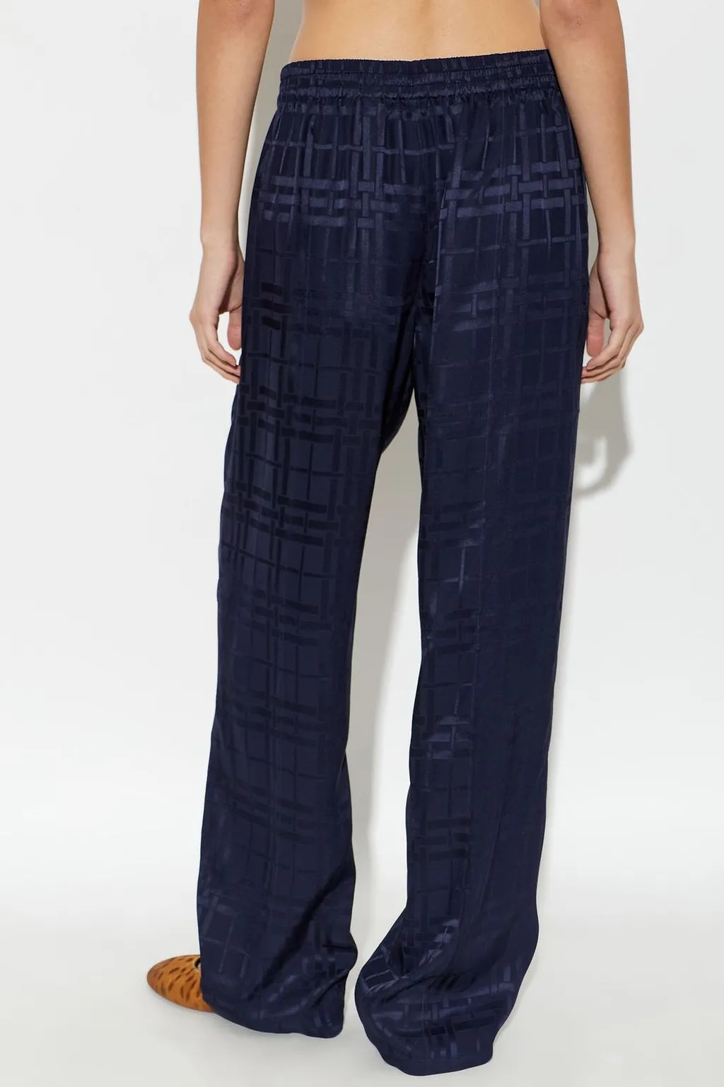 Burberry Check Wide-Leg Pants