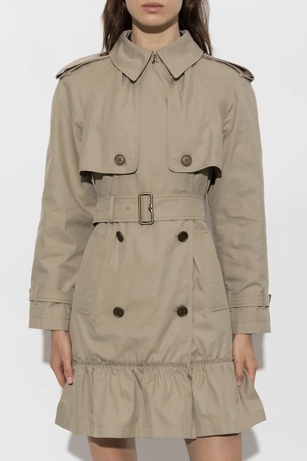 Burberry Short Gabardine Tillydrine Trench Coat