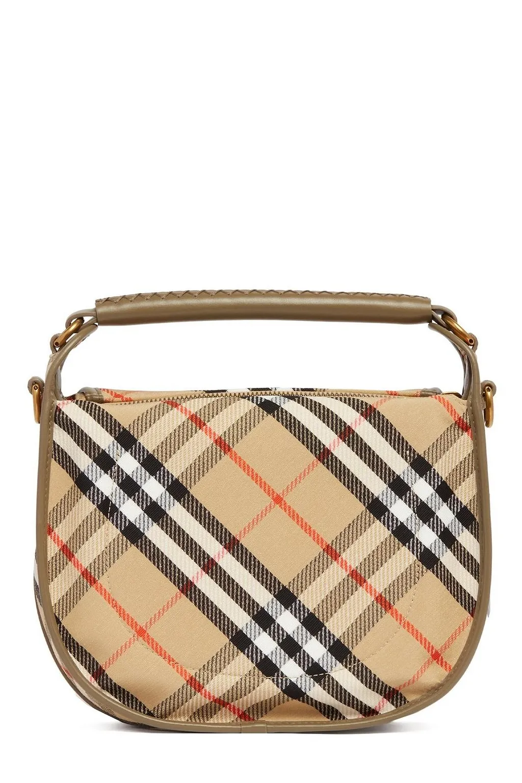 Burberry B Clip Checked Small Crossbody Bag