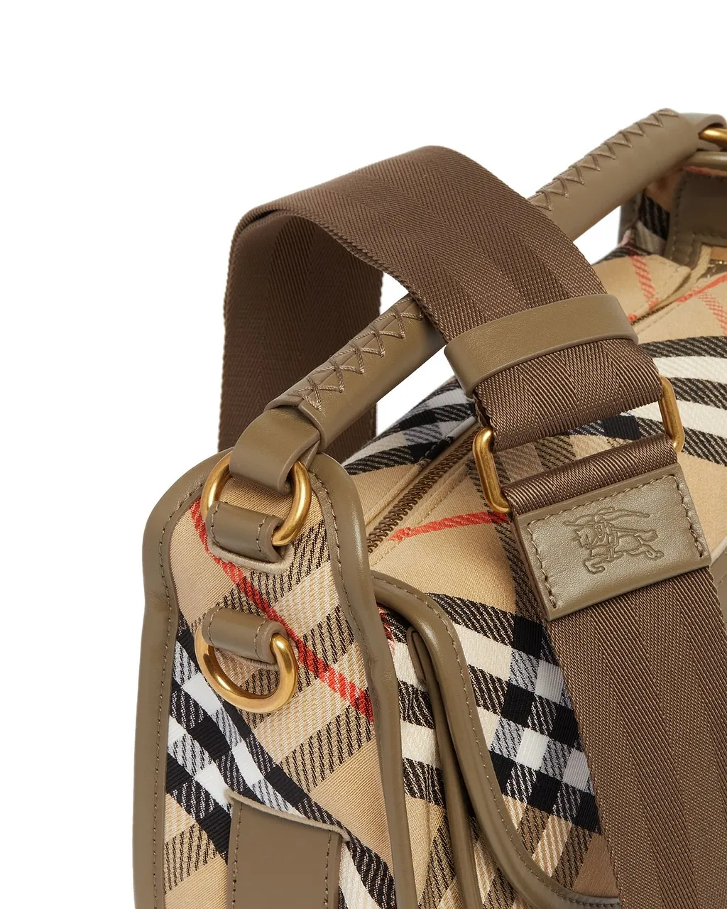 Burberry B Clip Checked Small Crossbody Bag