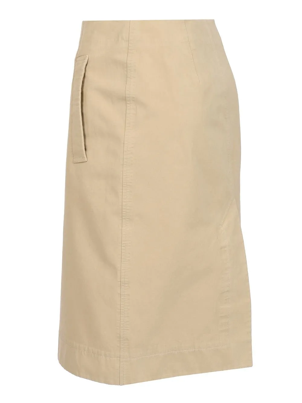 Front Slit Midi Skirt