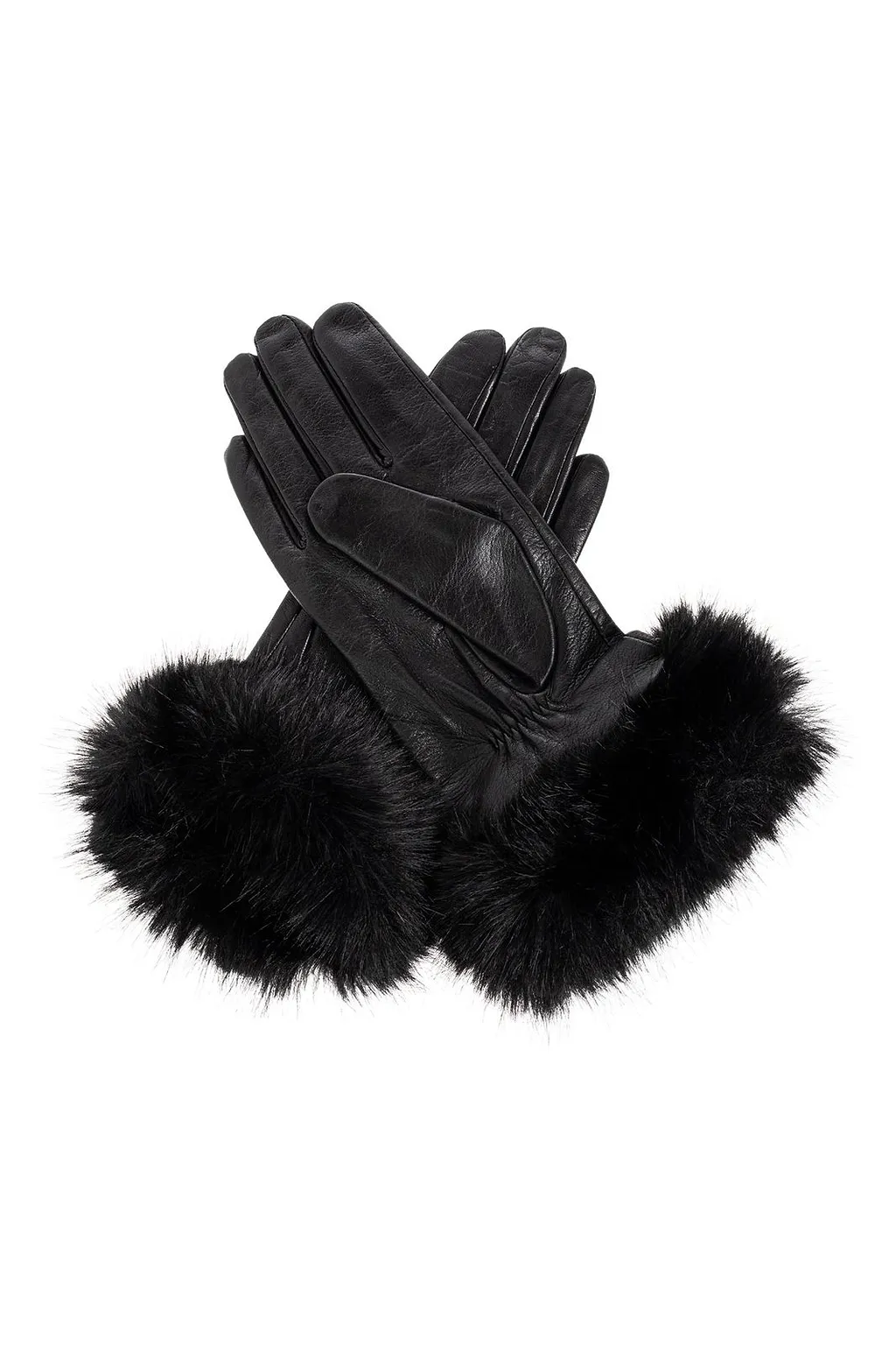 Genna Fur-Trimmed Gloves