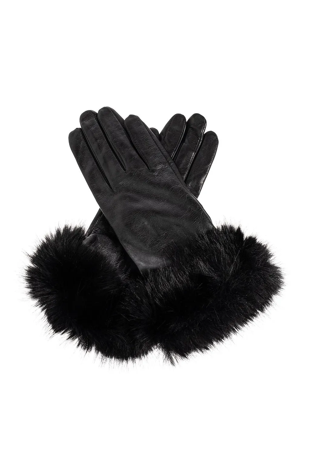 Genna Fur-Trimmed Gloves